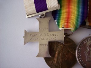 Captain W R Lang Military Cross